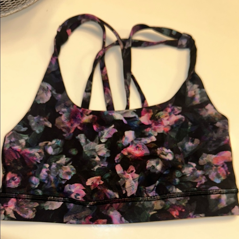 Lululemon Floral Print Women's Sports Bra size 4